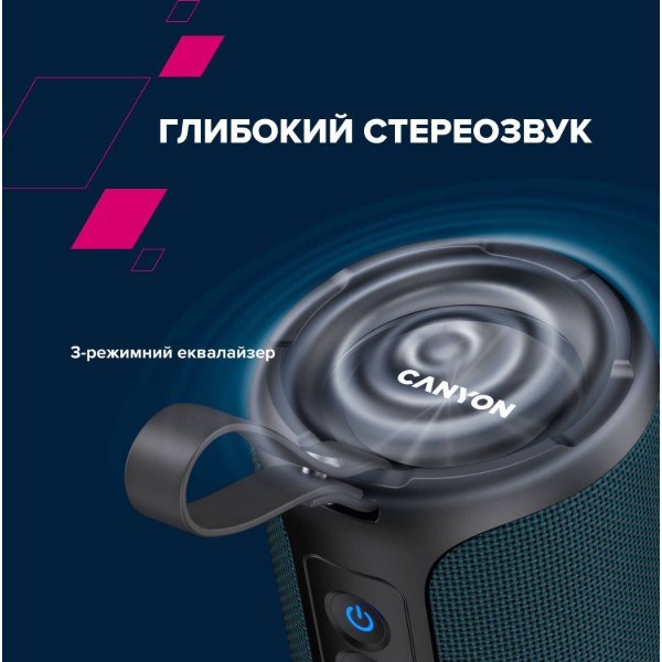 Фото - Портативная акустика Canyon OnMove 15 Dark Blue (CNE-CBTSP15BK)