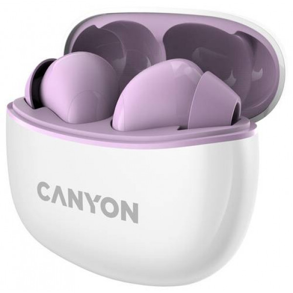 Фото - Навушники вкладиші бездротові TWS Canyon TWS-5 (CNS-TWS5PU) Purple