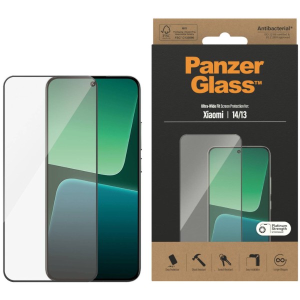 Фото - Защитное стекло для смартфона PanzerGlass Screen Protector Xiaomi 14/13, Ultra-Wide Fit (PG_8066)