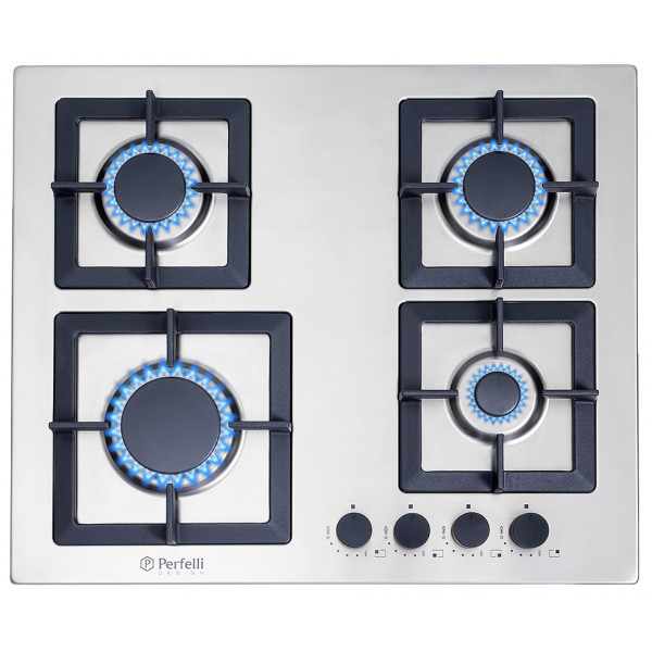 Фото - Варочная панель газовая Perfelli HGM 6430 Inox Slim Line