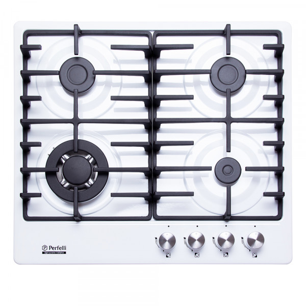 Фото - Варочная панель газовая Perfelli HGM 61690 WH Фото - Варочная панель газовая Perfelli HGM 61690 WH