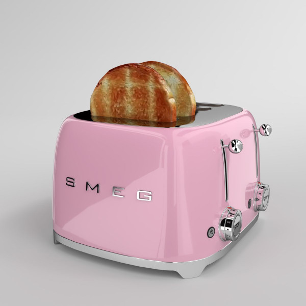 Фото - Тостер Smeg TSF03PKEU