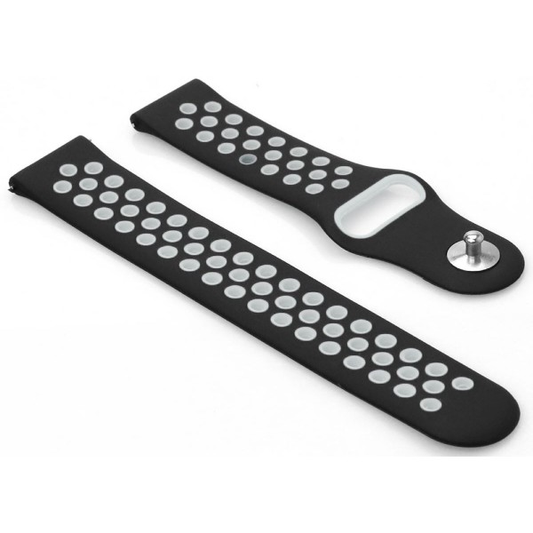 Фото - Ремешок для смарт-часов BeCover Vents Style for Xiaomi iMi KW66/Mi Watch Color/Watch S1 Active/Haylou LS01/LS05 Black-White (707045)