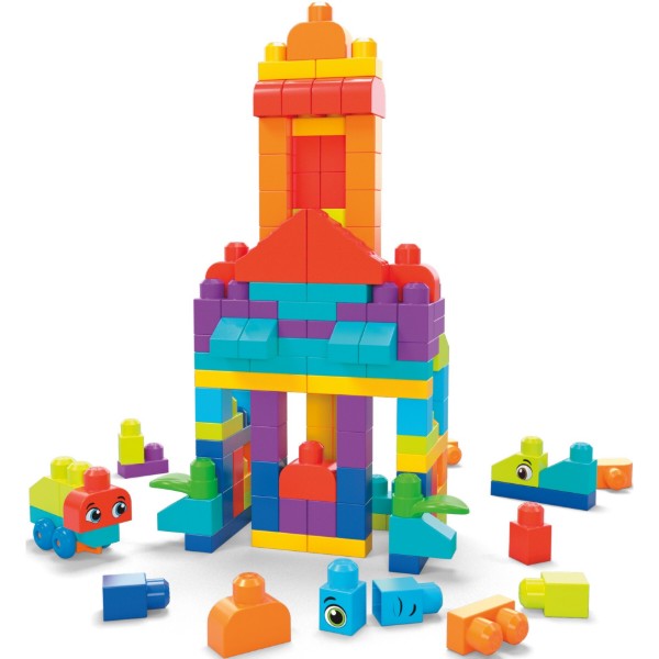 Фото - Пластиковый конструктор для малышей Mega Bloks Большой конструктор в мешке (150 деталей) (HHM96)