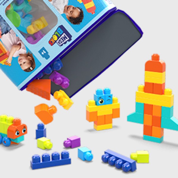 Фото - Пластиковый конструктор для малышей Mega Bloks Большой конструктор в мешке (150 деталей) (HHM96)