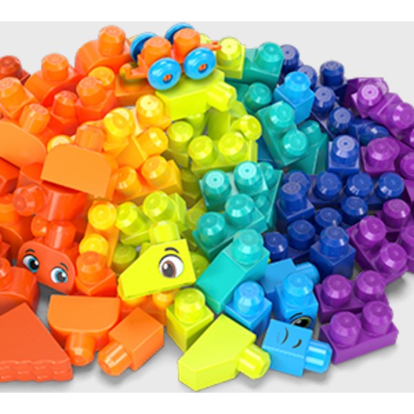 Фото - Пластиковый конструктор для малышей Mega Bloks Большой конструктор в мешке (150 деталей) (HHM96)