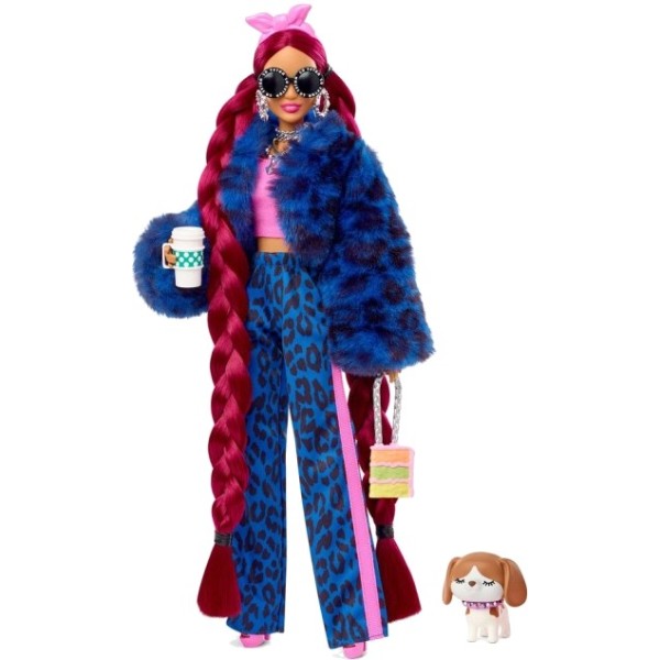 Фото - Лялька Barbie "Екстра" у синьому леопардовому костюмі (HHN09) Фото - Лялька Barbie "Екстра" у синьому леопардовому костюмі (HHN09)