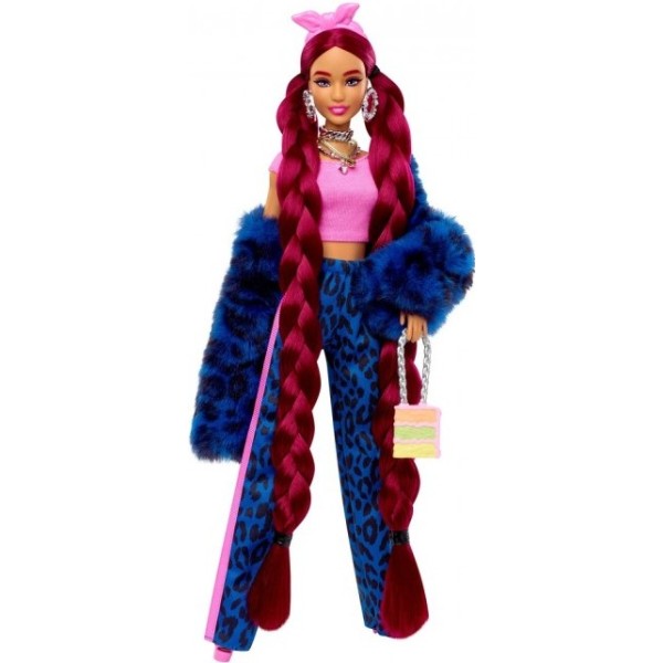 Фото - Лялька Barbie "Екстра" у синьому леопардовому костюмі (HHN09)