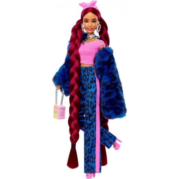 Фото - Лялька Barbie "Екстра" у синьому леопардовому костюмі (HHN09)