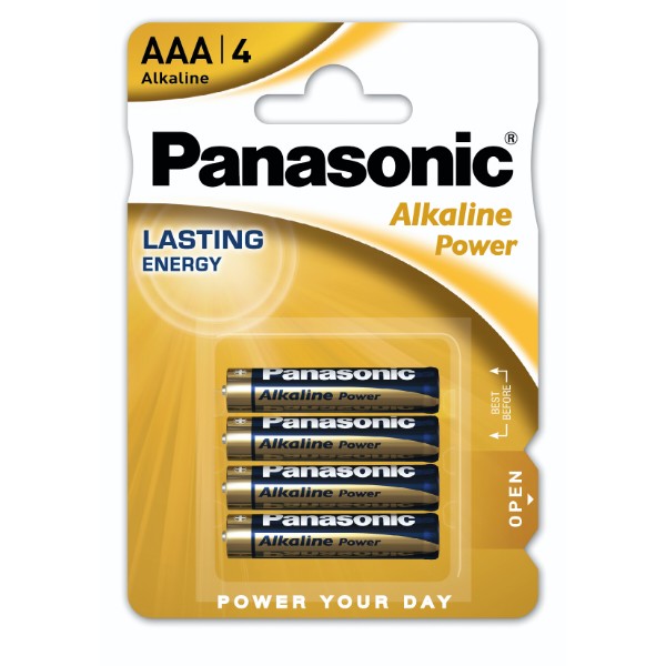 Фото - Батарейка тип AAA Panasonic ALKALINE POWER AAA BLI 4 (LR03REB/4BPR) Фото - Батарейка тип AAA Panasonic ALKALINE POWER AAA BLI 4 (LR03REB/4BPR)