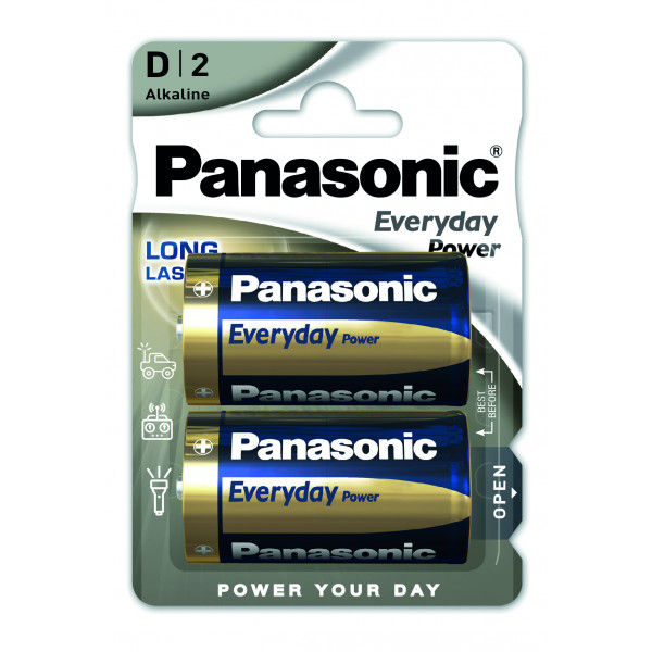 Фото - Батарейка тип D (LR-20) Panasonic EVERYDAY POWER D BLI 2 ALKALINE