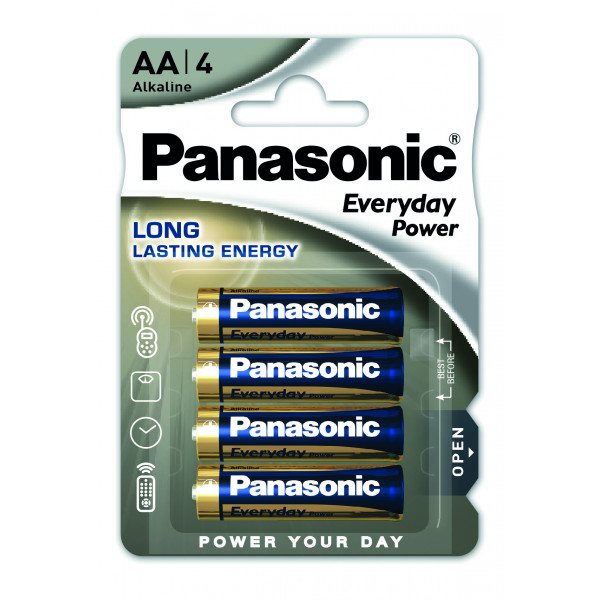 Фото - Батарейка тип AA Panasonic EVERYDAY POWER AA BLI 4 ALKALINE (LR6REE/4BR)
