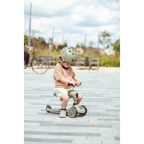 Фото - Триколісний самокат Scoot&Ride Highwaykick-1 Оливковий (SR-160629-OLIVE)