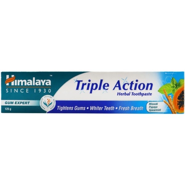 Фото - Зубная паста Himalaya Herbals тройного действия 125 мл (6291107225739)