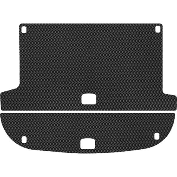 Фото - EVA коврик в багажник авто EVAtech для Santa FE (CM) Restyling (Hinged Gas Pedal) 5 seats (2 clips) Hyundai 2010-2012 2 поколение SUV EU (HY13309BE2RBB)