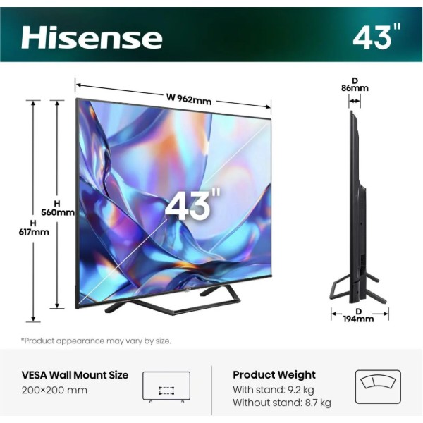Фото - Телевизор Hisense 43А7S