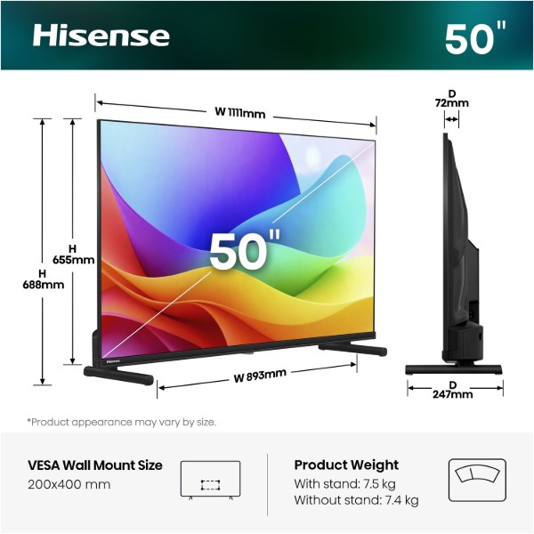 Фото - Телевизор Hisense 50A5S