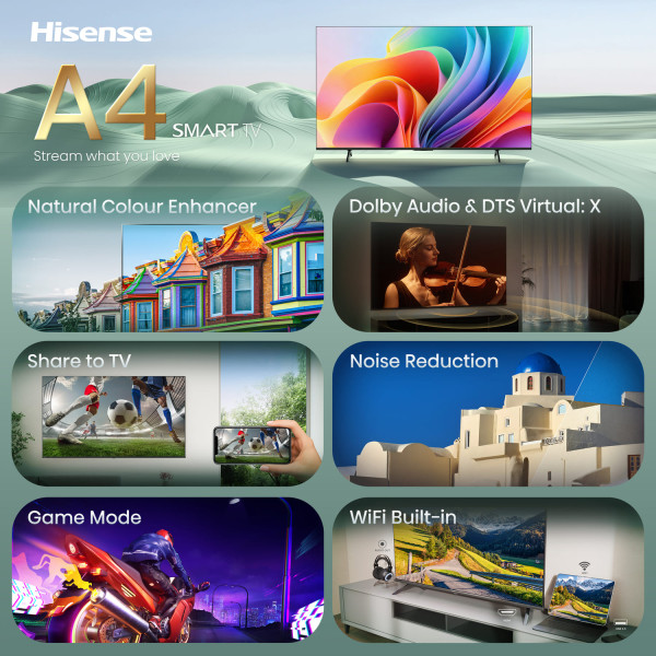 Фото - Телевізор Hisense 40A4S