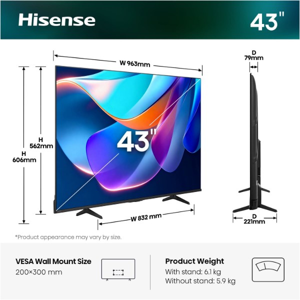 Фото - Телевизор Hisense 43A6S