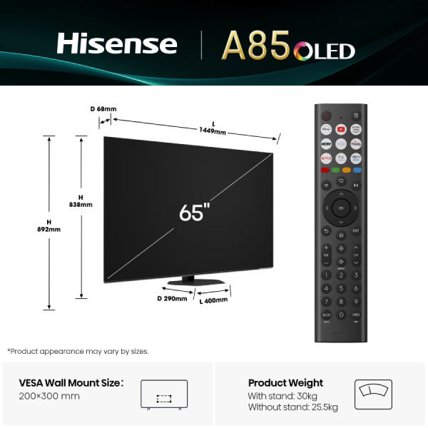 Фото - Телевизор Hisense 65A85Q