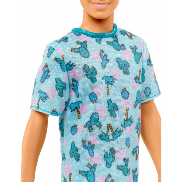 Фото - Лялька Barbie Кен "Модник" у футболці з кактусами (HJT10)