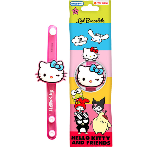 Фото - Дитяча біжутерія Cool Things Колекційний LED-браслет серії Hello Kitty - ХЕЛЛОУ КІТТІ І ДРУЗІ (HK002)