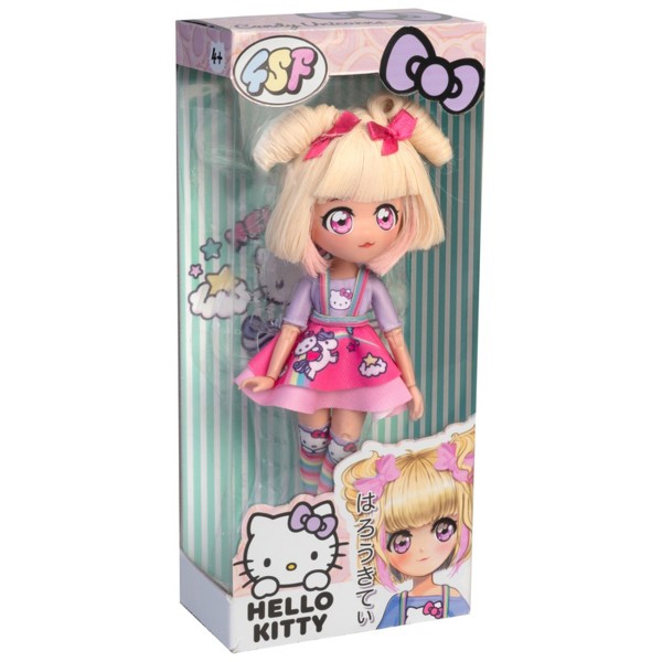 Фото - Кукла 4SF Manga Dolls Hello Kitty – КОНФЕТКА-ЕДИНОРОГ (HKTF0400)
