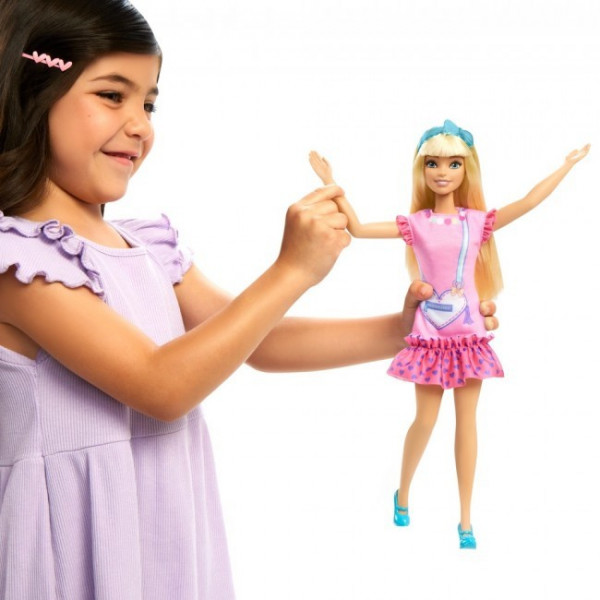 Фото - Лялька Barbie "Моя перша Barbie" білявка з кошеням (HLL19)
