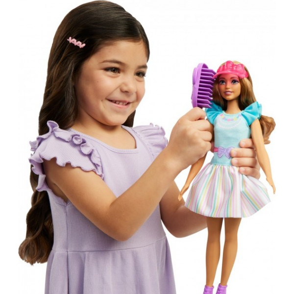 Фото - Лялька Barbie "Моя перша Barbie" шатенка з зайченям (HLL21)