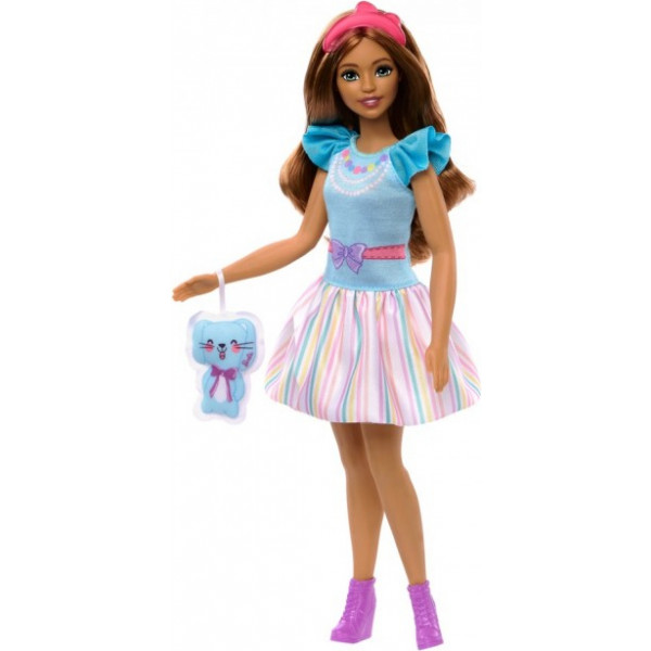 Фото - Лялька Barbie "Моя перша Barbie" шатенка з зайченям (HLL21)