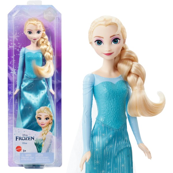 Фото - Коллекционная кукла Disney Frozen Эльза из м/ф "Ледяное сердце" в платье со шлейфом (HLW47)