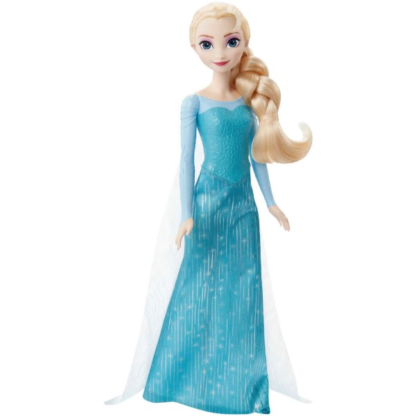 Фото - Коллекционная кукла Disney Frozen Эльза из м/ф "Ледяное сердце" в платье со шлейфом (HLW47)