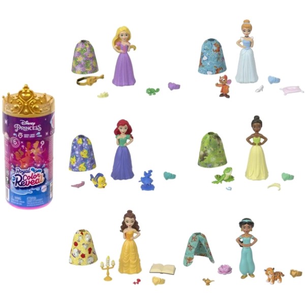 Фото - Кукольный набор DISNEY PRINCESS "Royal Color Reveal" (в ас.) (HMB69)