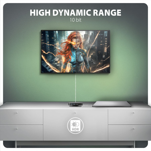 Фото - Хаб USB AXAGON USB-C 10Gbps UFO 9in1 Grey (HMC-UFO)