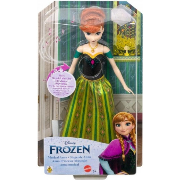 Фото - Інтерактивна лялька Disney Frozen Лялька-принцеса "Співоча Анна" з м/ф "Крижане серце" (лише мелодія) (HMG47)