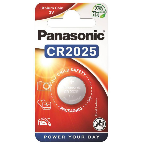 Фото - Уценка - Батарейка тип CR2025 Panasonic CR 2025 BLI 1 LITHIUM
