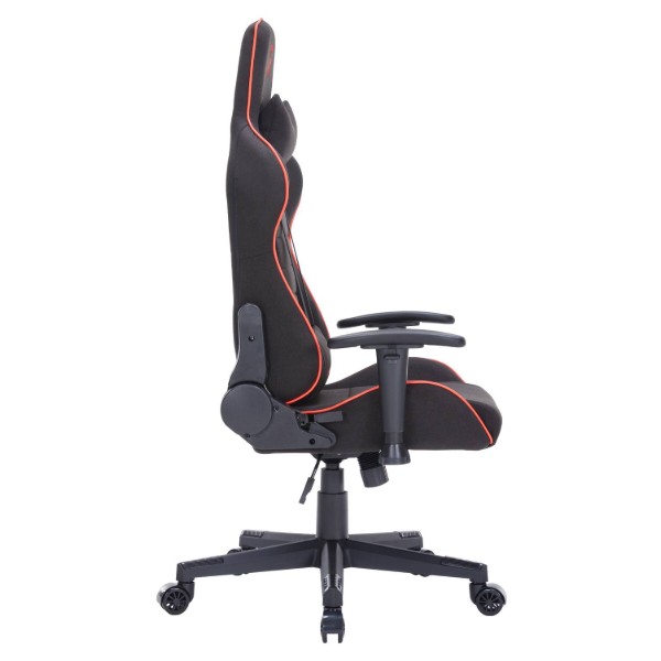 Фото - Крісло для геймерів GamePro Size L Fabric Black&Red (GC575FB)