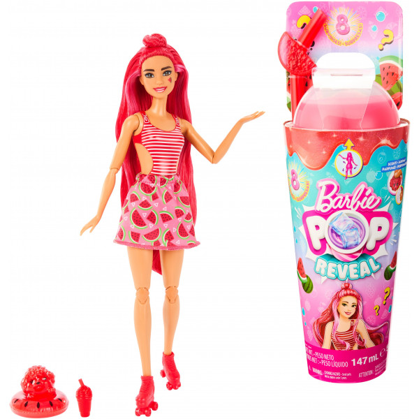 Фото - Лялька Barbie "Pop Reveal" серії "Соковиті фрукти" – кавуновий смузі (HNW43)