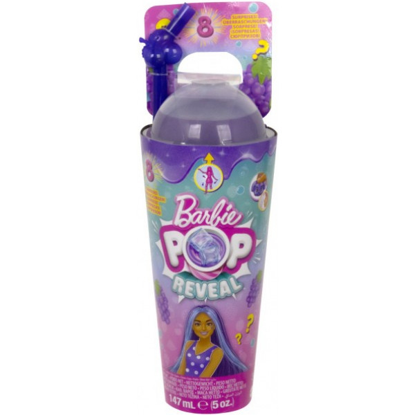 Фото - Лялька Barbie "Pop Reveal" серії "Соковиті фрукти" – виноградна содова (HNW44)