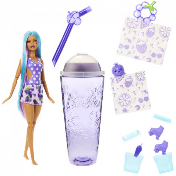 Фото - Лялька Barbie "Pop Reveal" серії "Соковиті фрукти" – виноградна содова (HNW44)