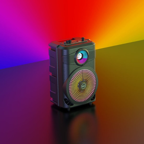 Фото - Портативна акустика HOCO BS46 Mature outdoor BT speaker Black (6931474754080)