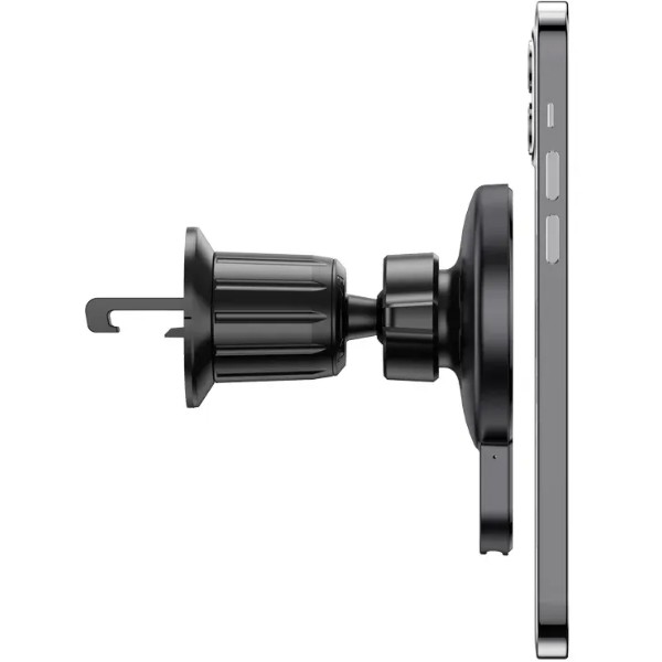Фото - Автодержатель с беспроводной зарядкой HOCO CA85 Black (6931474745484)
