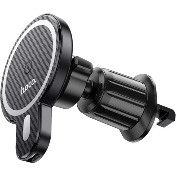 Фото - Автодержатель с беспроводной зарядкой HOCO CA85 Black (6931474745484)
