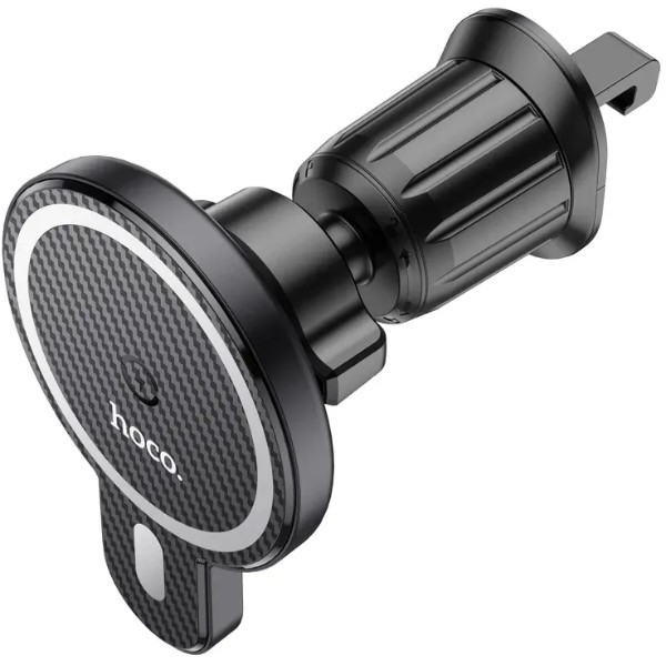 Фото - Автодержатель с беспроводной зарядкой HOCO CA85 Black (6931474745484)