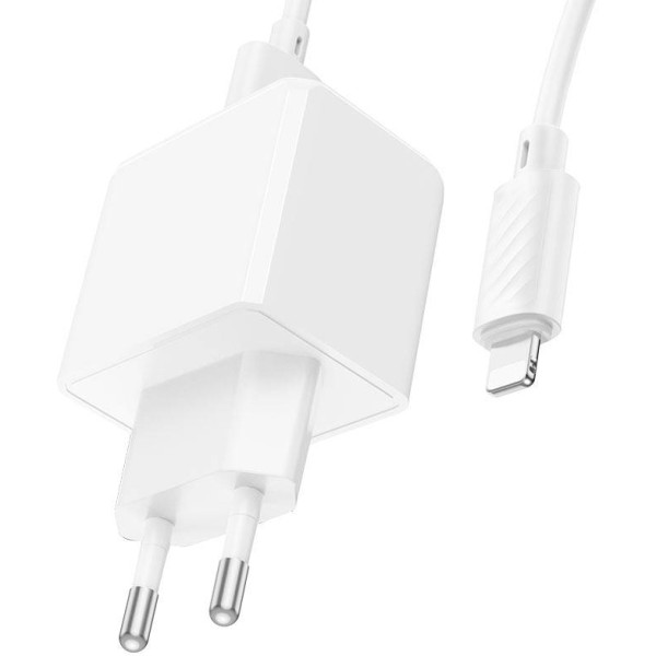 Фото - Мережевий зарядний пристрій HOCO CS11A Ocean single port charger set(iP) White (6942007603577) Фото - Мережевий зарядний пристрій HOCO CS11A Ocean single port charger set(iP) White (6942007603577)