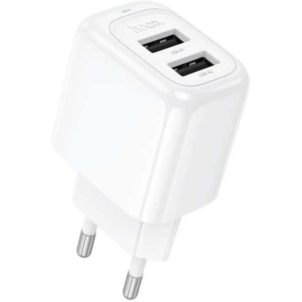 Фото - Мережевий зарядний пристрій HOCO CS51A Surplus dual-port charger(EU) White (6942007631419) Фото - Мережевий зарядний пристрій HOCO CS51A Surplus dual-port charger(EU) White (6942007631419)