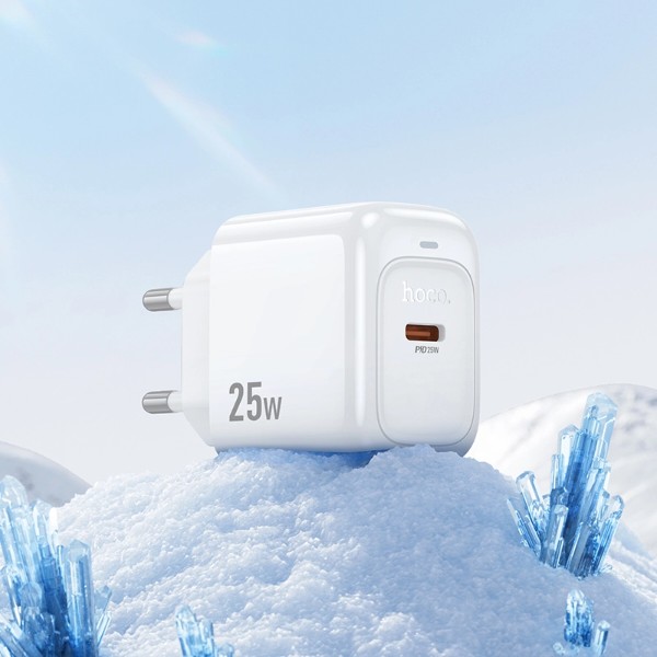 Фото - Мережевий зарядний пристрій HOCO CS53A PD25W charger set(C to C) White (6942007631501)