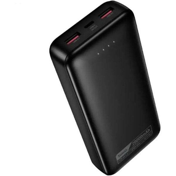 Фото - Батарея мобильная HOCO DB130 Tridentis PD30W + QC3.0 20000 mAh Black (715942)