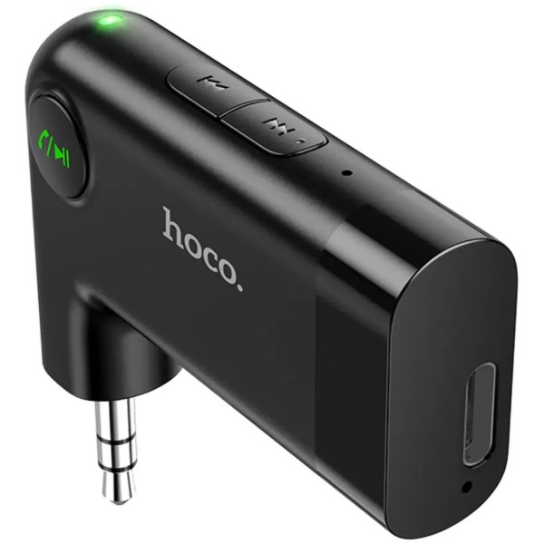 Фото - Беспроводной адаптер автомобильный HOCO E53 Black (6931474729750)