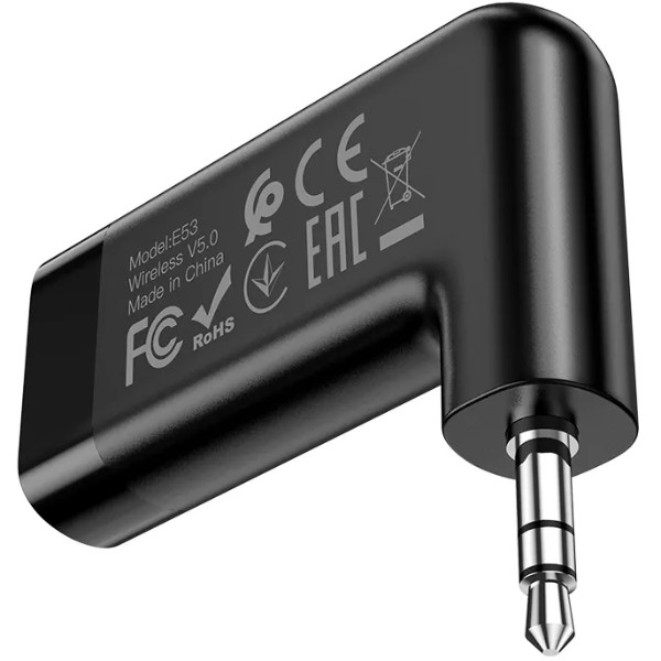 Фото - Беспроводной адаптер автомобильный HOCO E53 Black (6931474729750)